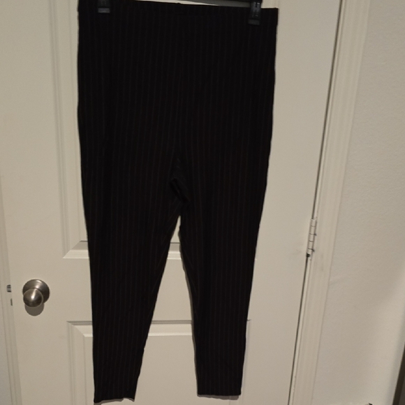 Forever 21 Pants - Forever 21 Black and Maroon Striped Pants